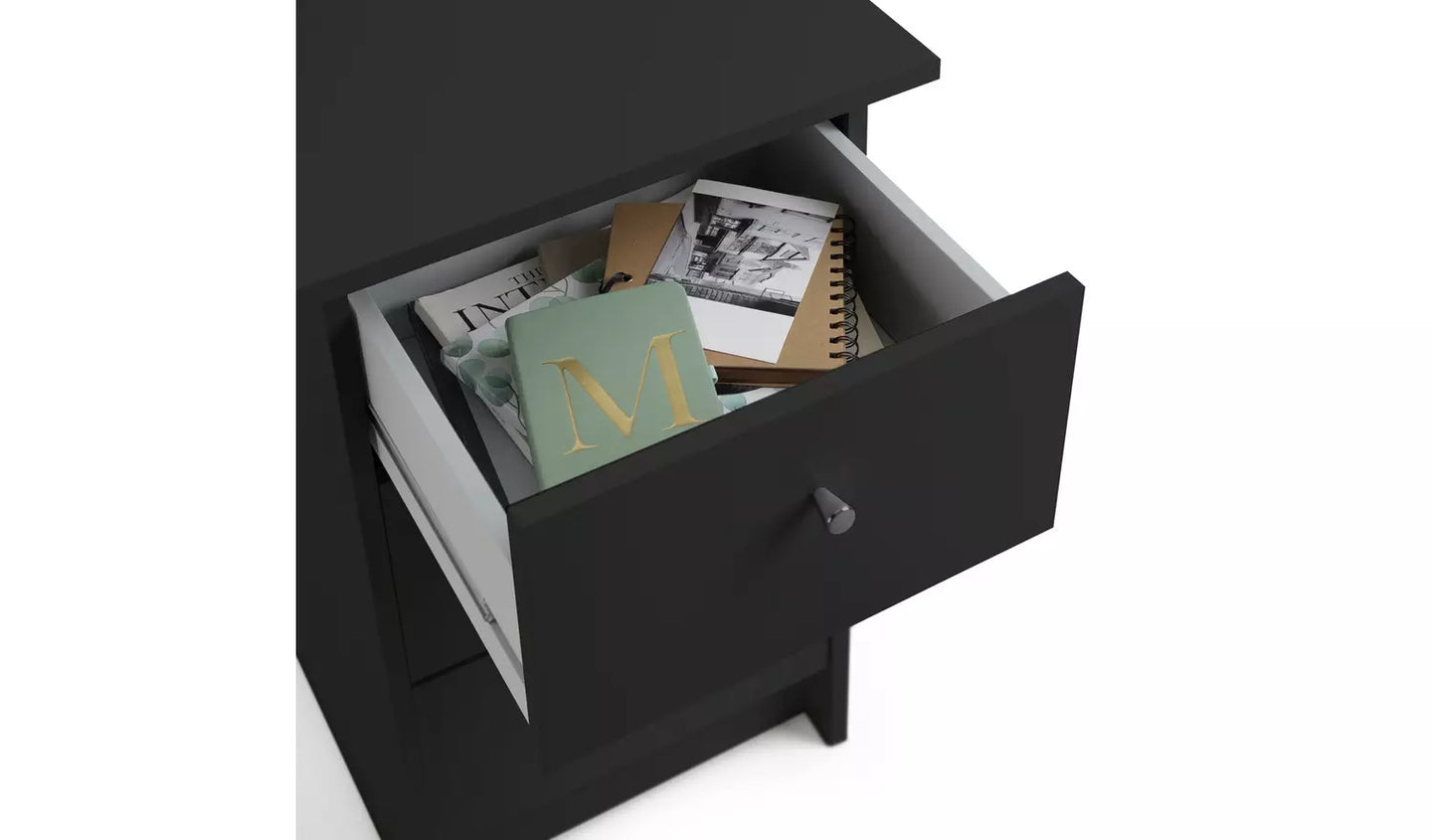 Malibu 3 Drawer Office Desk - Black